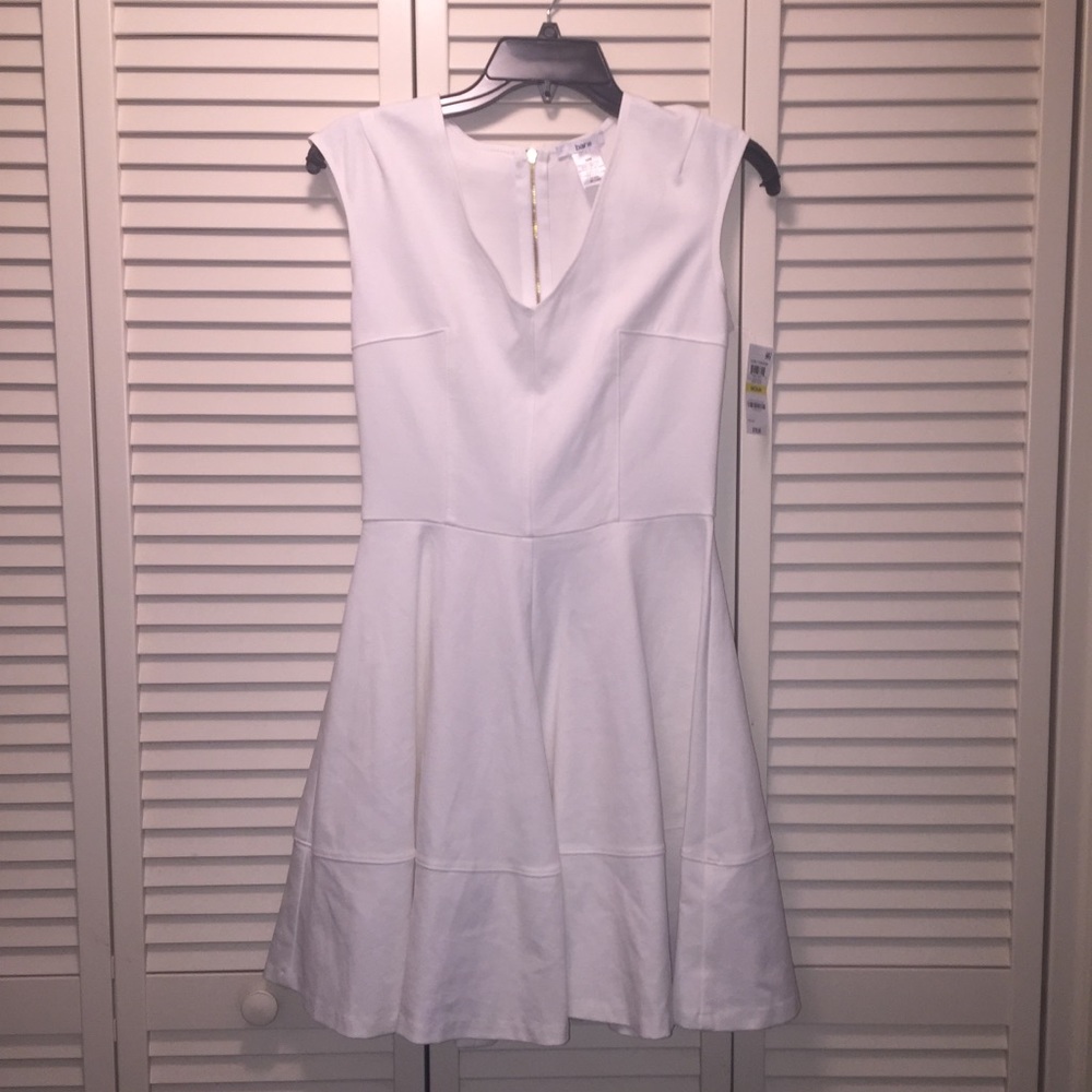 Cap-Sleeve Fit & Flare dress.